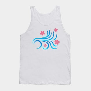 Sakura falling flower Tank Top